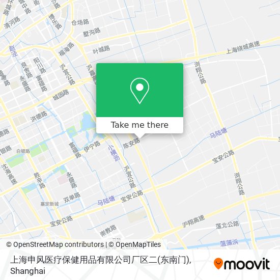 上海申风医疗保健用品有限公司厂区二(东南门) map