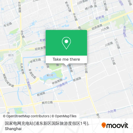 国家电网充电站(浦东新区国际旅游度假区1号) map