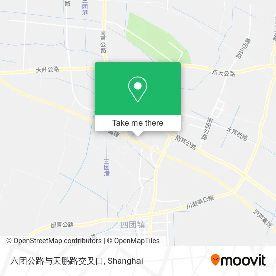 六团公路与天鹏路交叉口 map