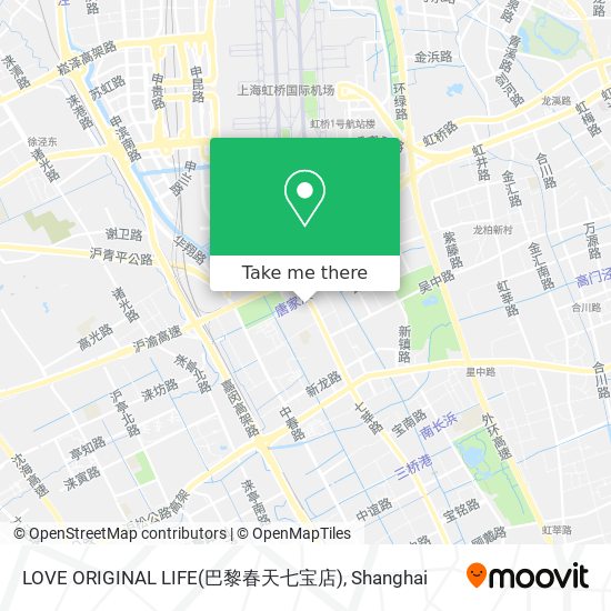 LOVE ORIGINAL LIFE(巴黎春天七宝店) map