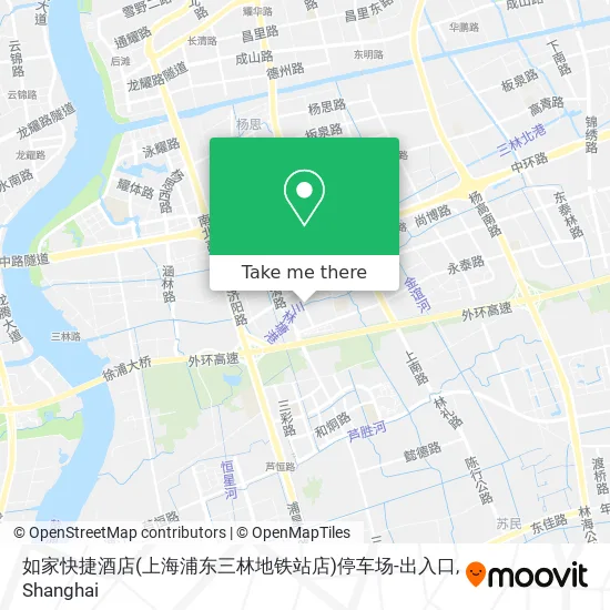 如家快捷酒店(上海浦东三林地铁站店)停车场-出入口 map