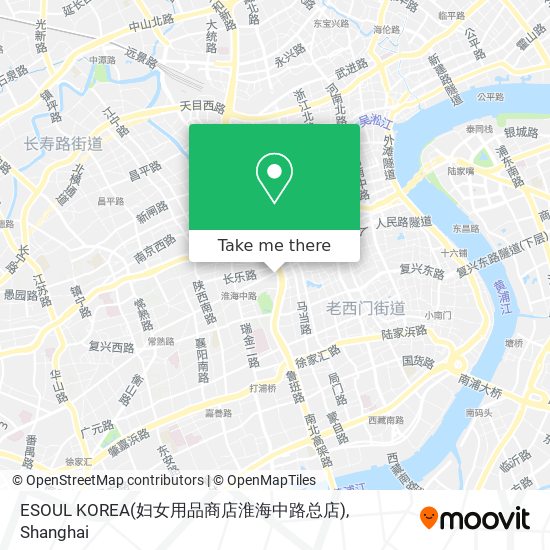 ESOUL KOREA(妇女用品商店淮海中路总店) map