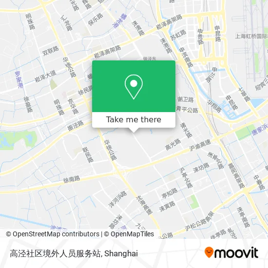 高泾社区境外人员服务站 map