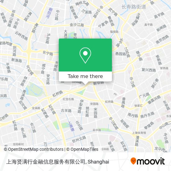 上海贤满行金融信息服务有限公司 map