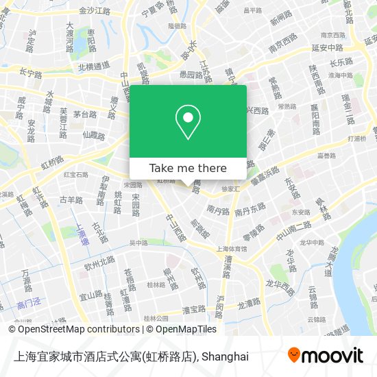 上海宜家城市酒店式公寓(虹桥路店) map