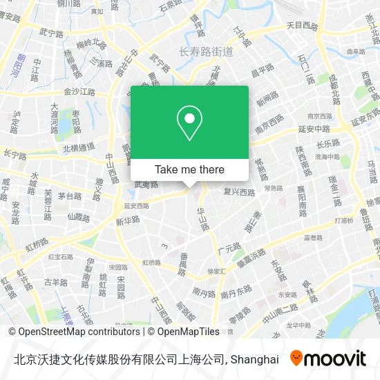 北京沃捷文化传媒股份有限公司上海公司 map