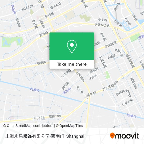 上海步昌服饰有限公司-西南门 map