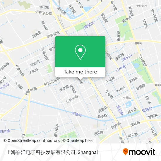 上海皓洋电子科技发展有限公司 map