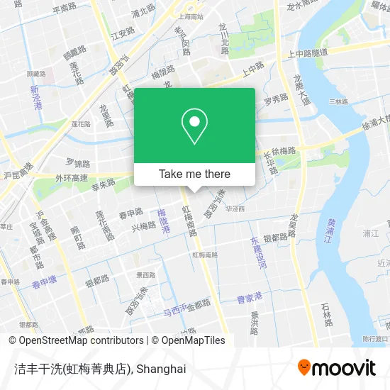 洁丰干洗(虹梅菁典店) map