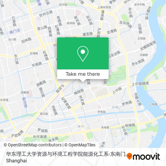 华东理工大学资源与环境工程学院能源化工系-东南门 map