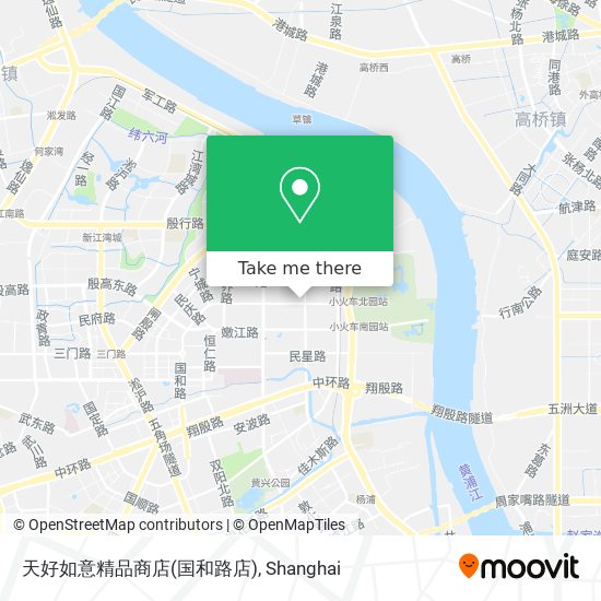 天好如意精品商店(国和路店) map