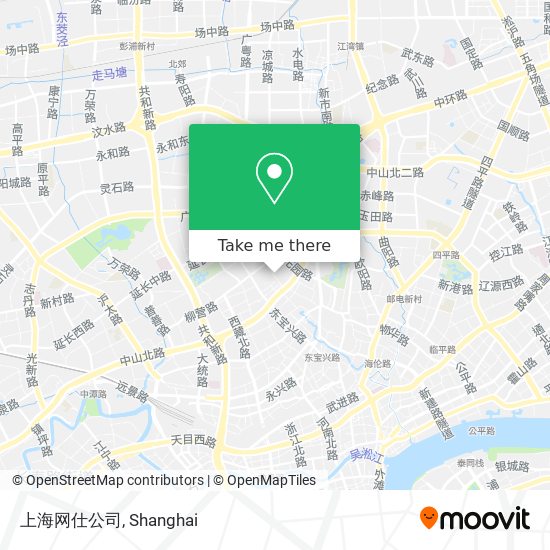 上海网仕公司 map