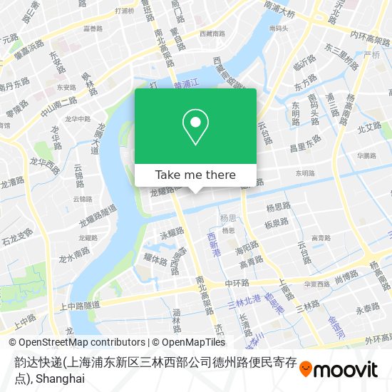 韵达快递(上海浦东新区三林西部公司德州路便民寄存点) map