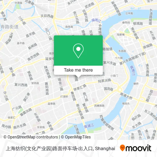 上海纺织(文化产业园)路面停车场-出入口 map