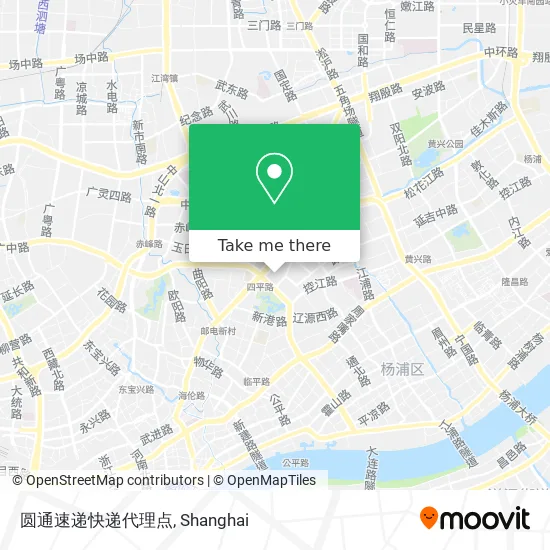 圆通速递快递代理点 map