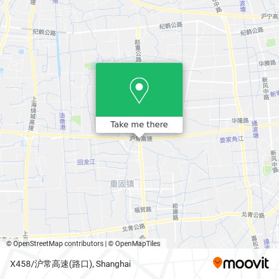 X458/沪常高速(路口) map