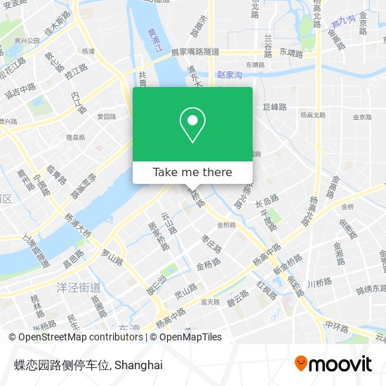 蝶恋园路侧停车位 map