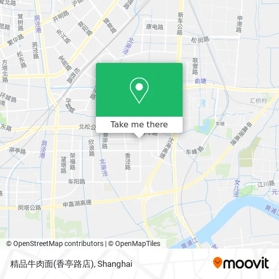 精品牛肉面(香亭路店) map