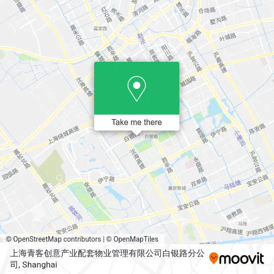 上海青客创意产业配套物业管理有限公司白银路分公司 map