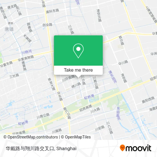 华戴路与翔川路交叉口 map