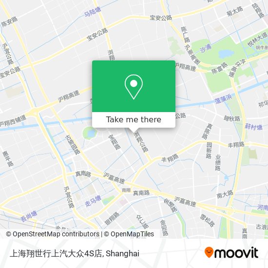 上海翔世行上汽大众4S店 map
