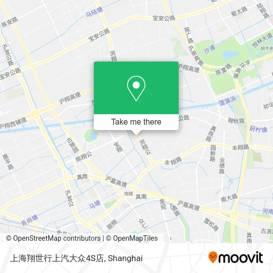 上海翔世行上汽大众4S店 map