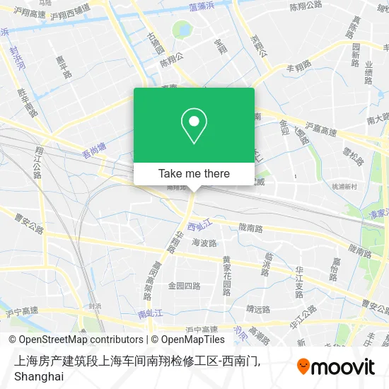 上海房产建筑段上海车间南翔检修工区-西南门 map