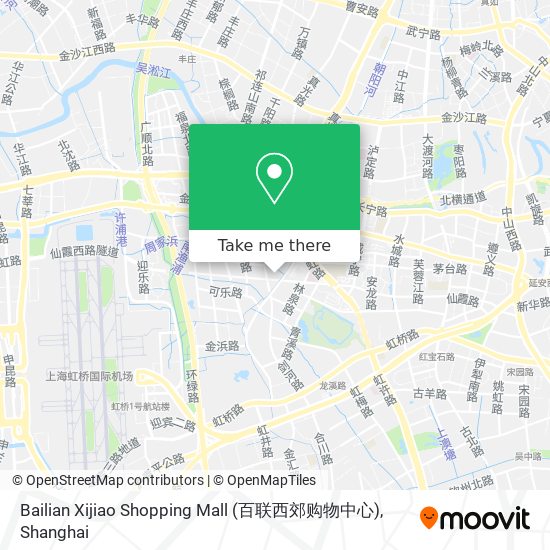 Bailian Xijiao Shopping Mall (百联西郊购物中心) map