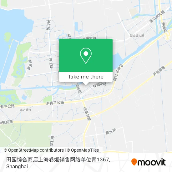 田园综合商店上海卷烟销售网络单位青1367 map