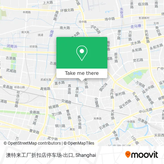 澳特来工厂折扣店停车场-出口 map