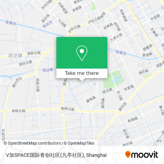 V加SPACE国际青创社区(九亭社区) map