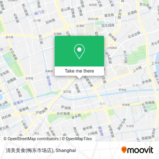 清美美食(梅东市场店) map
