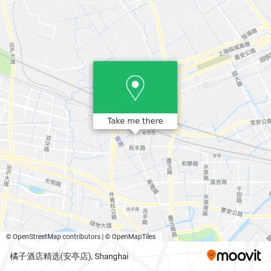 橘子酒店精选(安亭店) map