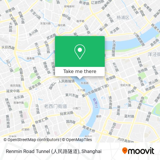 Renmin Road Tunnel (人民路隧道) map