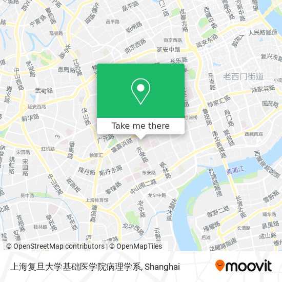 上海复旦大学基础医学院病理学系 map