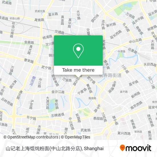 山记老上海馄饨粉面(中山北路分店) map