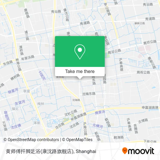 黄师傅扦脚足浴(康沈路旗舰店) map