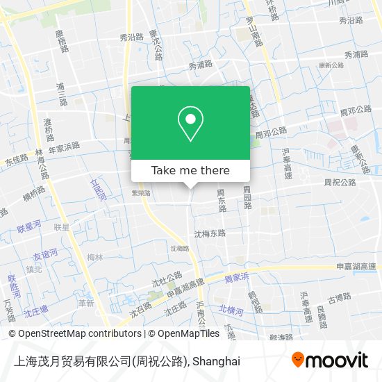 上海茂月贸易有限公司(周祝公路) map