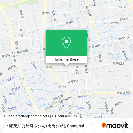 上海茂月贸易有限公司(周祝公路) map