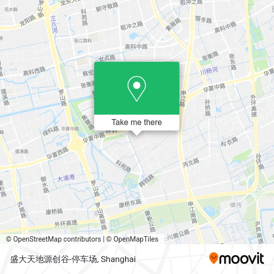 盛大天地源创谷-停车场 map