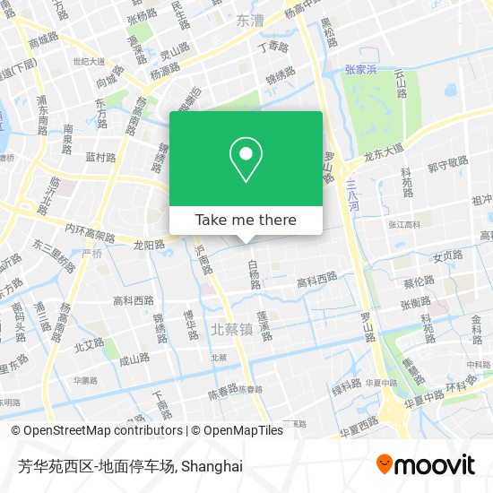 芳华苑西区-地面停车场 map