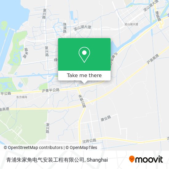 青浦朱家角电气安装工程有限公司 map
