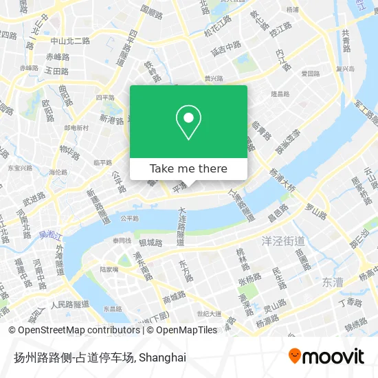 扬州路路侧-占道停车场 map