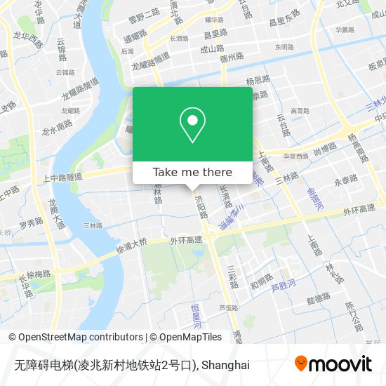 无障碍电梯(凌兆新村地铁站2号口) map