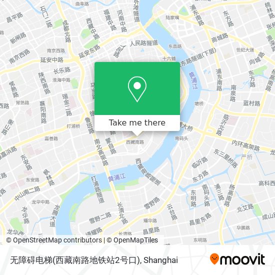 无障碍电梯(西藏南路地铁站2号口) map