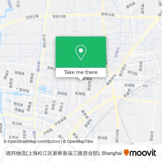 德邦物流(上海松江区新桥新庙三路营业部) map