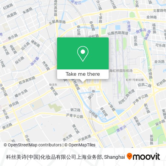 科丝美诗(中国)化妆品有限公司上海业务部 map