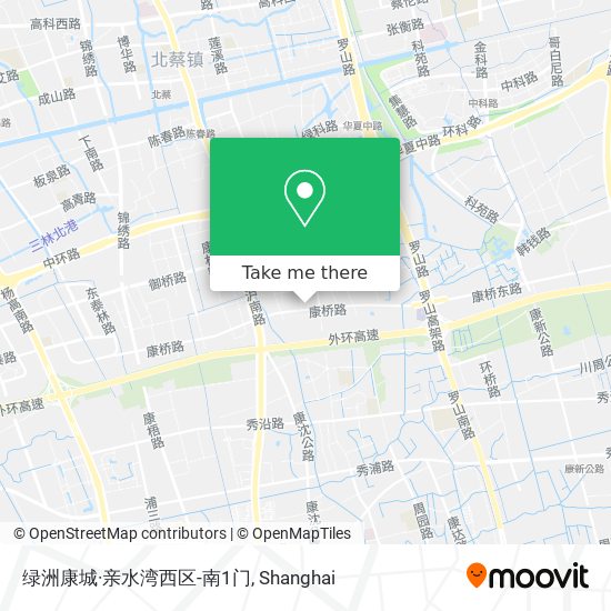 绿洲康城·亲水湾西区-南1门 map