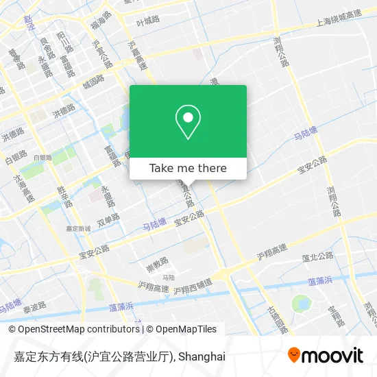嘉定东方有线(沪宜公路营业厅) map