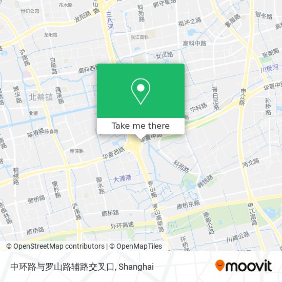 中环路与罗山路辅路交叉口 map